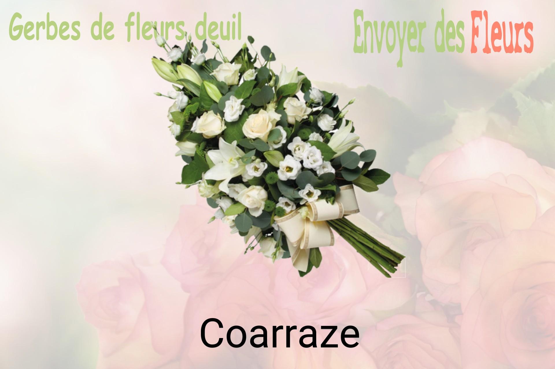 Gerbe de fleurs de deuil livrée à Coarraze